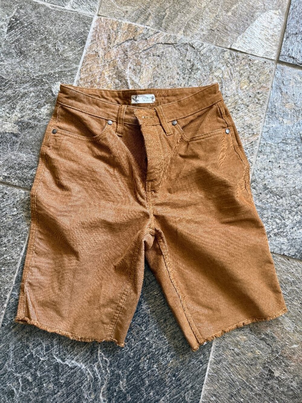 Carve Designs Nutmeg Corduroy Long Shorts Size 0